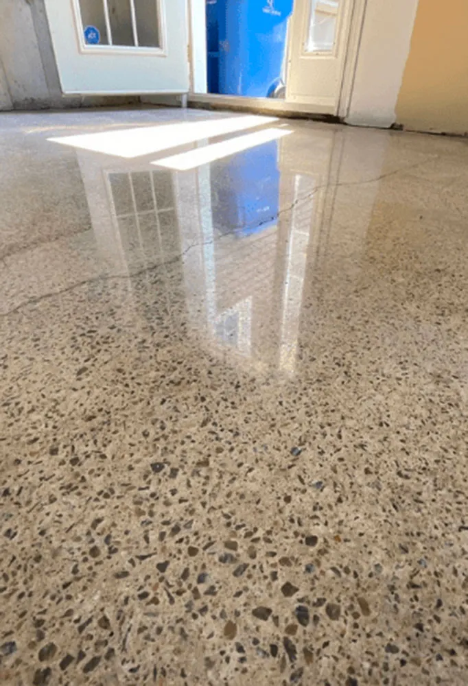 Béton poli d’agrégat