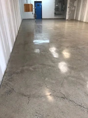 Plancher béton poli