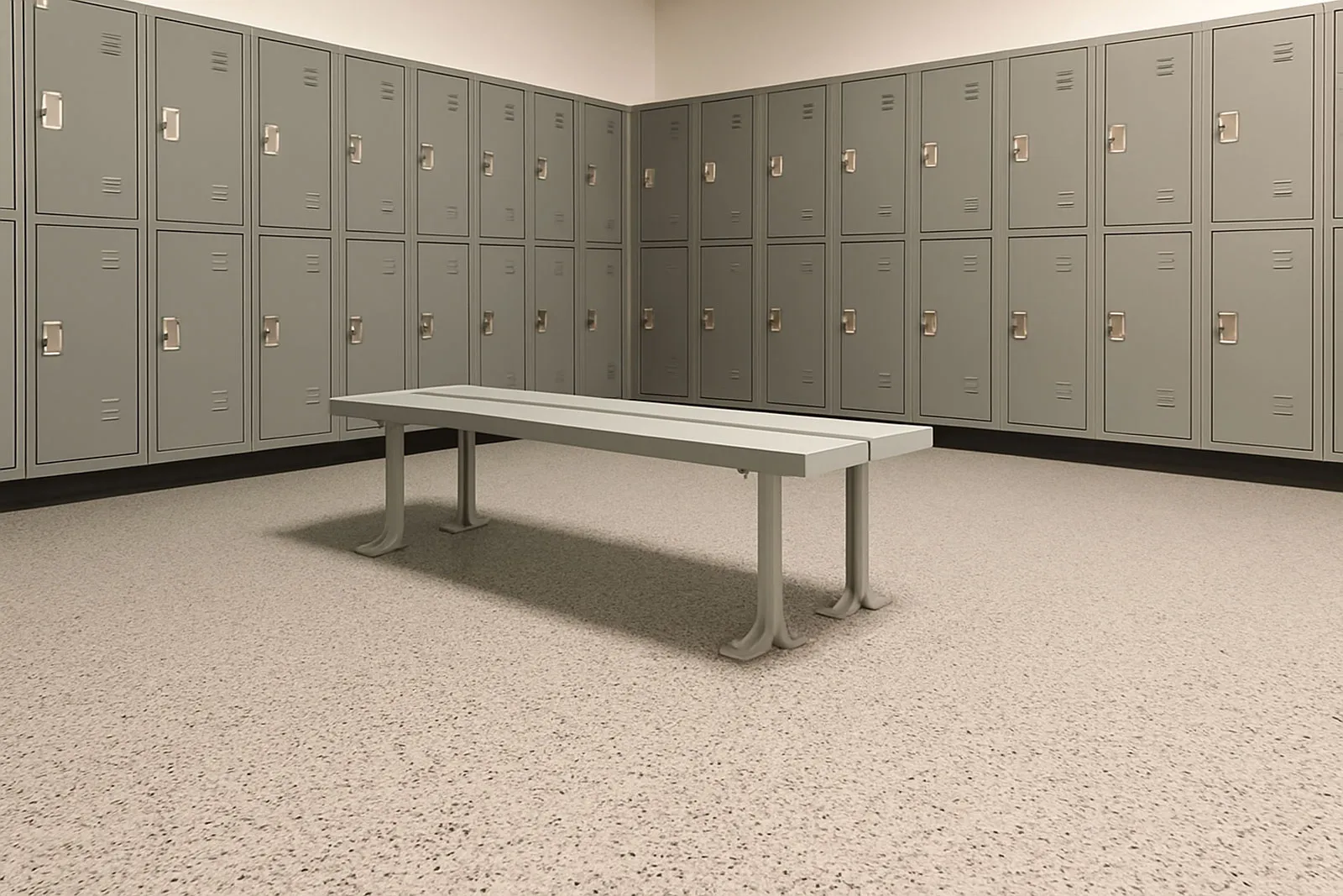 Plancher-de-béton-Polyaspartique-avec-flocons-de-vinyle
